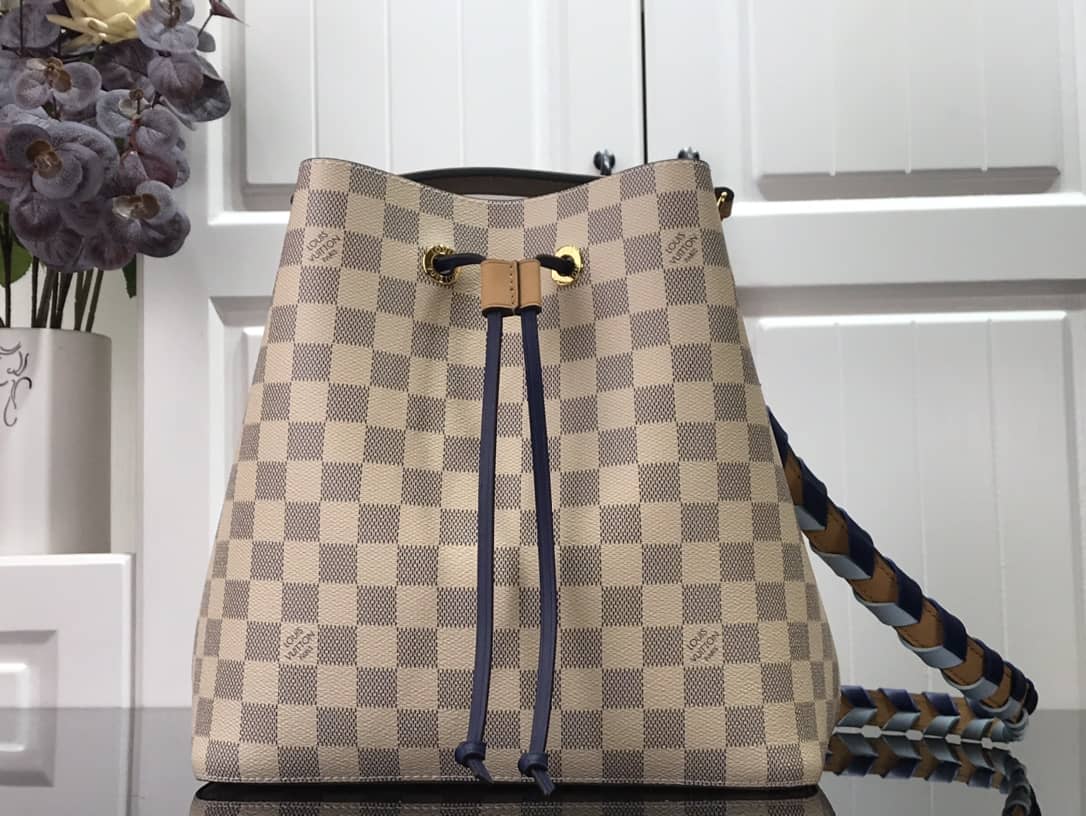 Best Replica Louis Vuitton Damier Azur Coated Canvas NéoNoé MM Replica Bag N50042 - Colareps