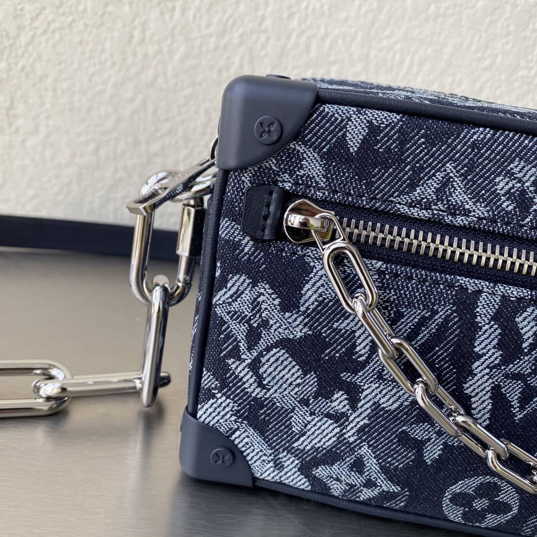 Best Replica Louis Vuitton Mini Soft Trunk Monogram Tapestry Canvas Replica Bag M80033 - Colareps