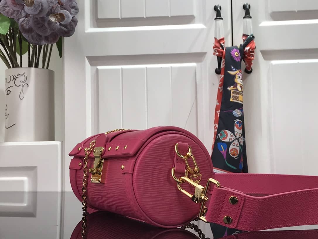 Best Replica Louis Vuitton Papillon Trunk Monogram Chain Replica Crossbody Bag Pink M57836 - Colareps