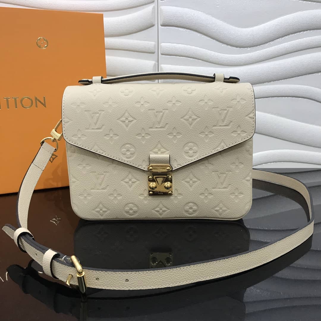 Best Replica Louis Vuitton Replica Pochette Metis Empreinte White M41487 - Colareps