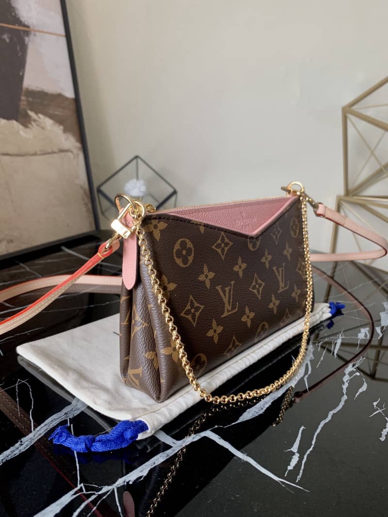 Best Replica Louis Vuitton Pallas Replica Clutch Monogram 2way Pink M41638 - Colareps