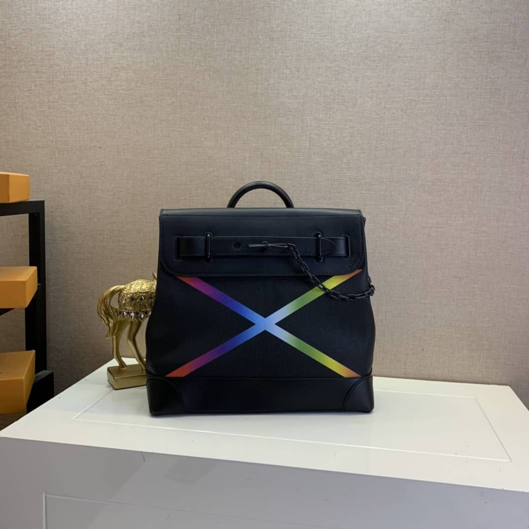 Best Replica Louis Vuitton Taiga Steamer PM Messenger Bag Replica Rainbow Virgil M30339 - Colareps