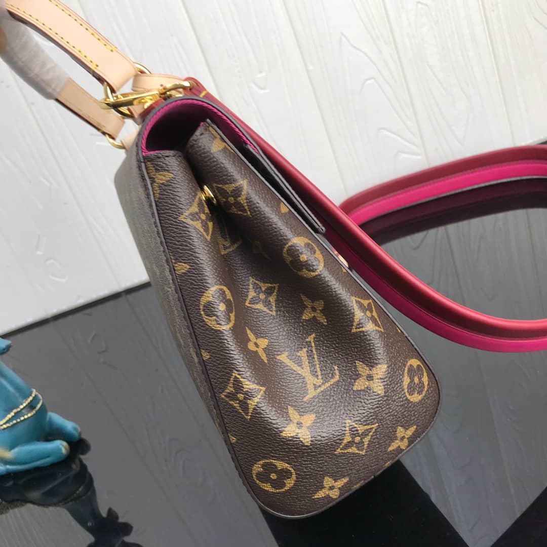 Best Replica Louis Vuitton Cluny BB Monogram Canvas Shoulder Bag Replica Pink M42738 - Colareps