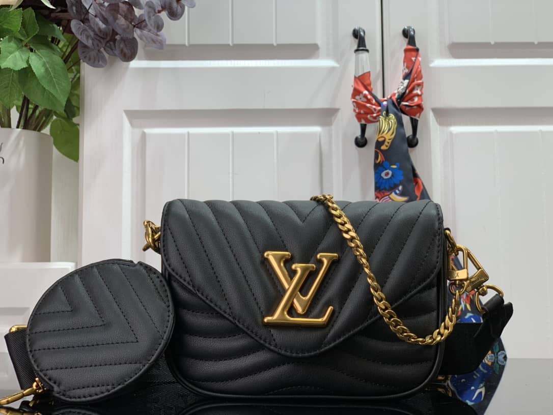 Best Replica Louis Vuitton New Wave Multi Replica Pochette Black M56466 - Colareps