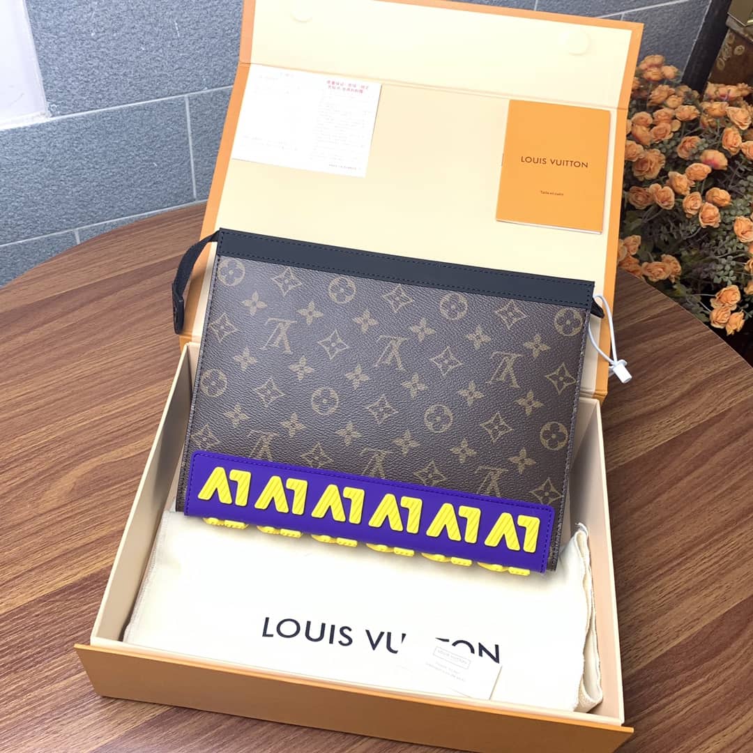 Best Replica Louis Vuitton Monogram Canvas Replica Pochette Voyage Brown M80792 - Colareps
