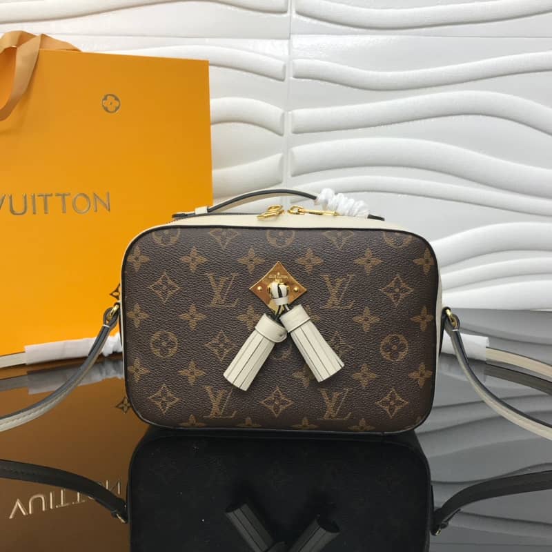 Best Replica Louis Vuitton Saintonge Monogram Canvas Replica Shoulder Bag White M43557 - Colareps