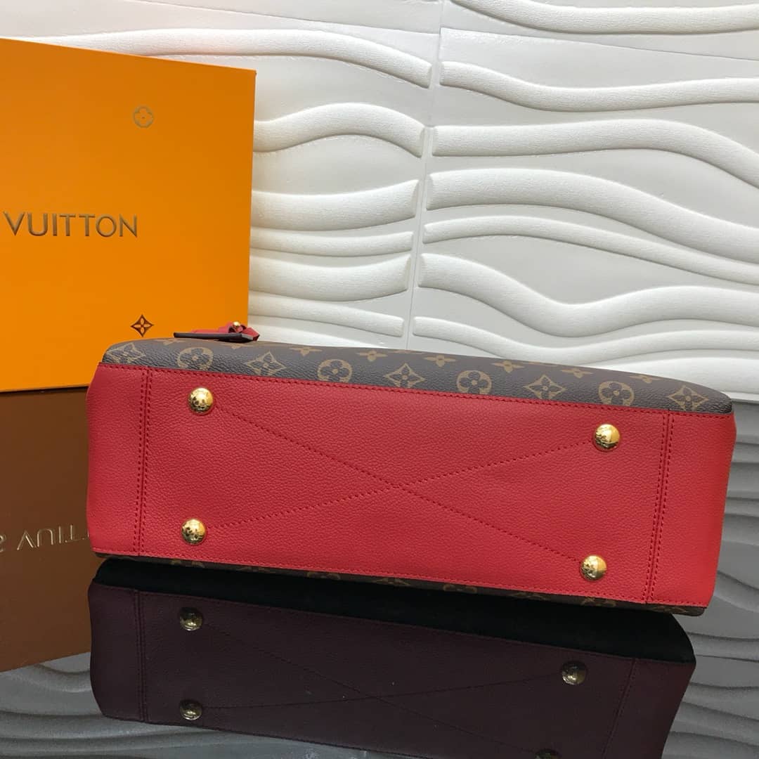 Best Replica Louis Vuitton Surene MM Monogram Chain Shoulder Bag Replica Red M43772 - Colareps