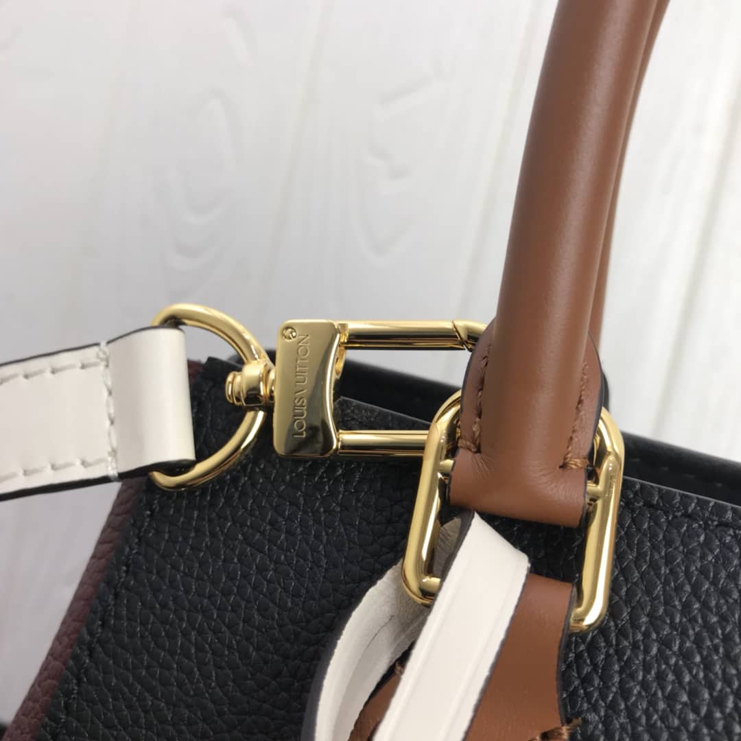 Best Replica Louis Vuitton Monogram Fold MM 2way Tote Replica Black M45409 - Colareps