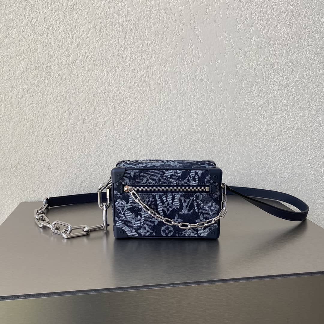 Best Replica Louis Vuitton Mini Soft Trunk Monogram Tapestry Canvas Replica Bag M80033 - Colareps