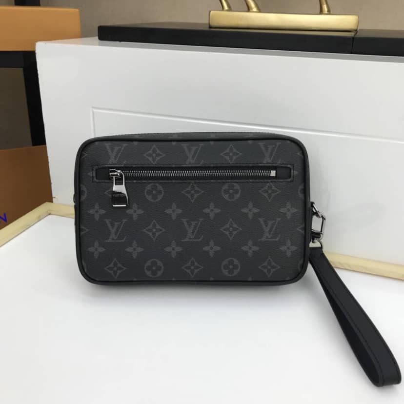 Best Replica Louis Vuitton PM Monogram Eclipse Trousse Toilette Replica Pouch M43384 - Colareps