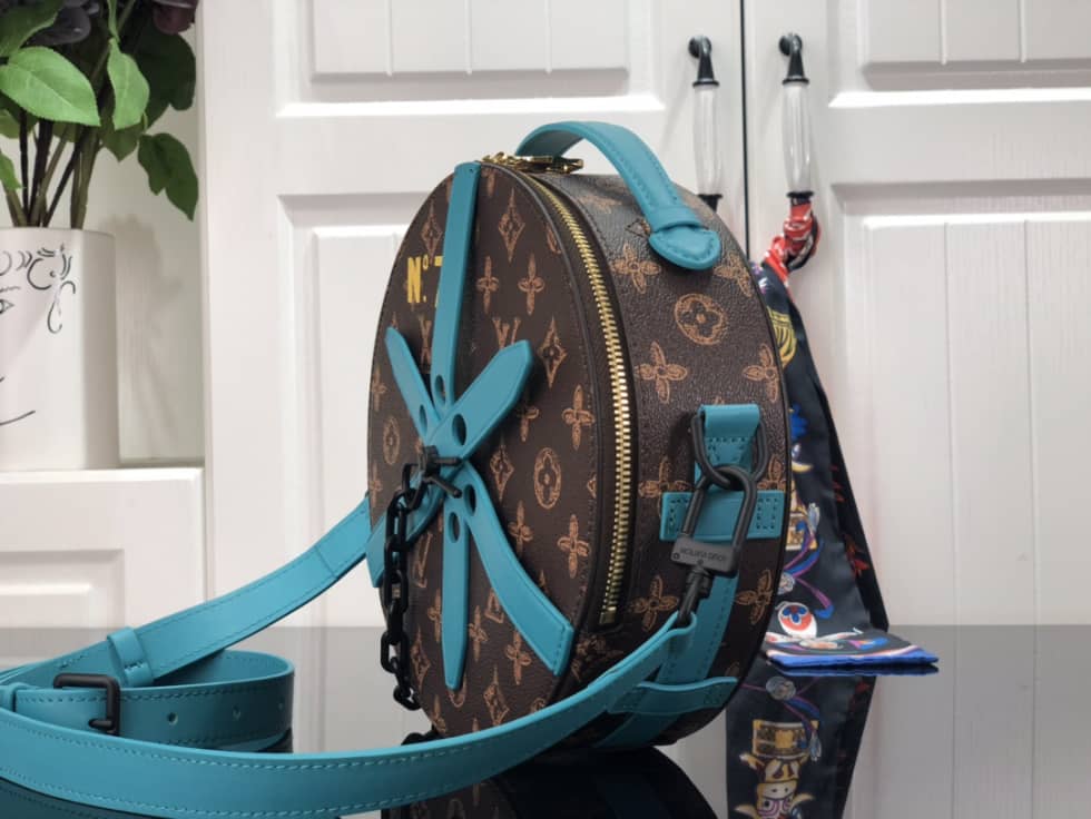 Best Replica Louis Vuitton Wheel Box Monogram Blue M59706 Replica Crossbody Bag - Colareps