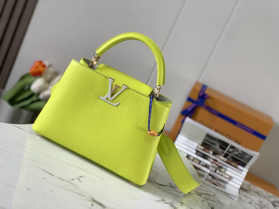 Best Replica Louis Vuitton Capucines BB Yellow M59468 Replica Shoulder Bag - Colareps