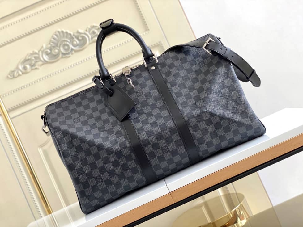 Best Replica LV Duffle Bag Replica Monogram Keepall Bandouliere 45 Boston Bag Brown M41418 - Colareps