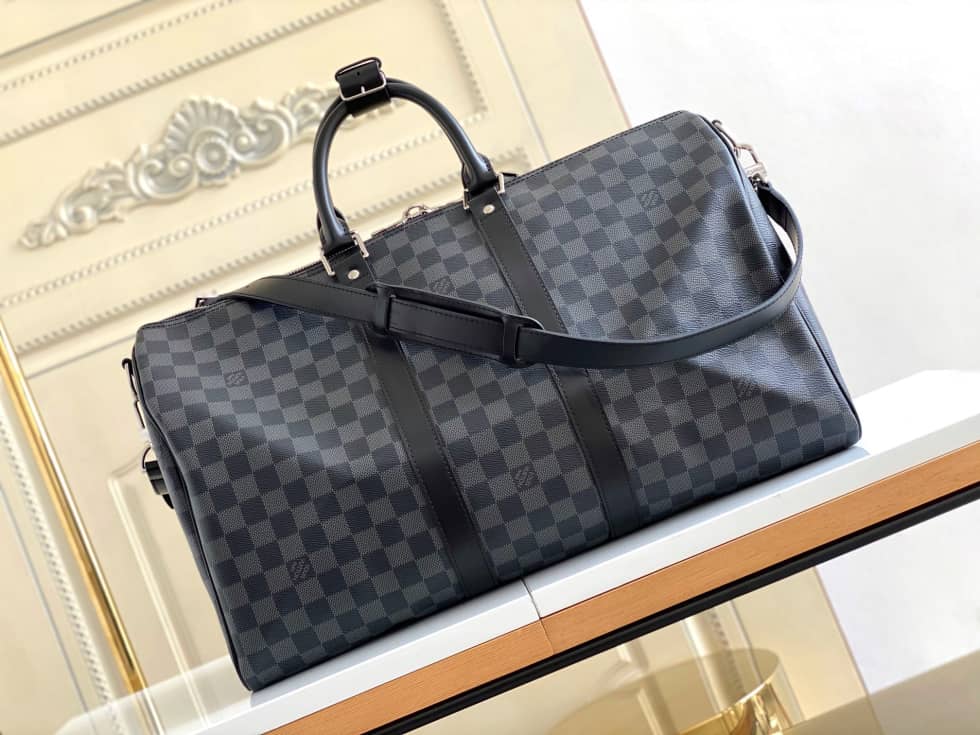 Best Replica LV Duffle Bag Replica Monogram Keepall Bandouliere 45 Boston Bag Brown M41418 - Colareps