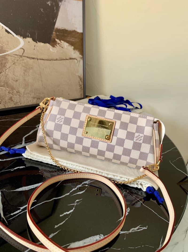 Best Replica Louis Vuitton Eva 2way Damier Azur Replica Crossbody Bag N55214 - Colareps