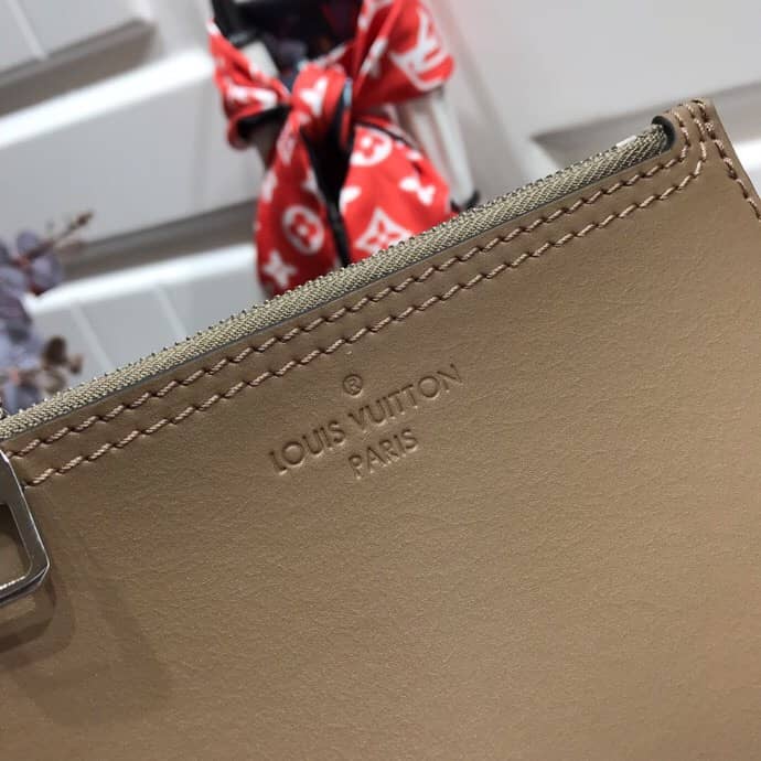 Best Replica Louis Vuitton Mahina Hina PM Leather Tote Replica Apricot M54353 - Colareps