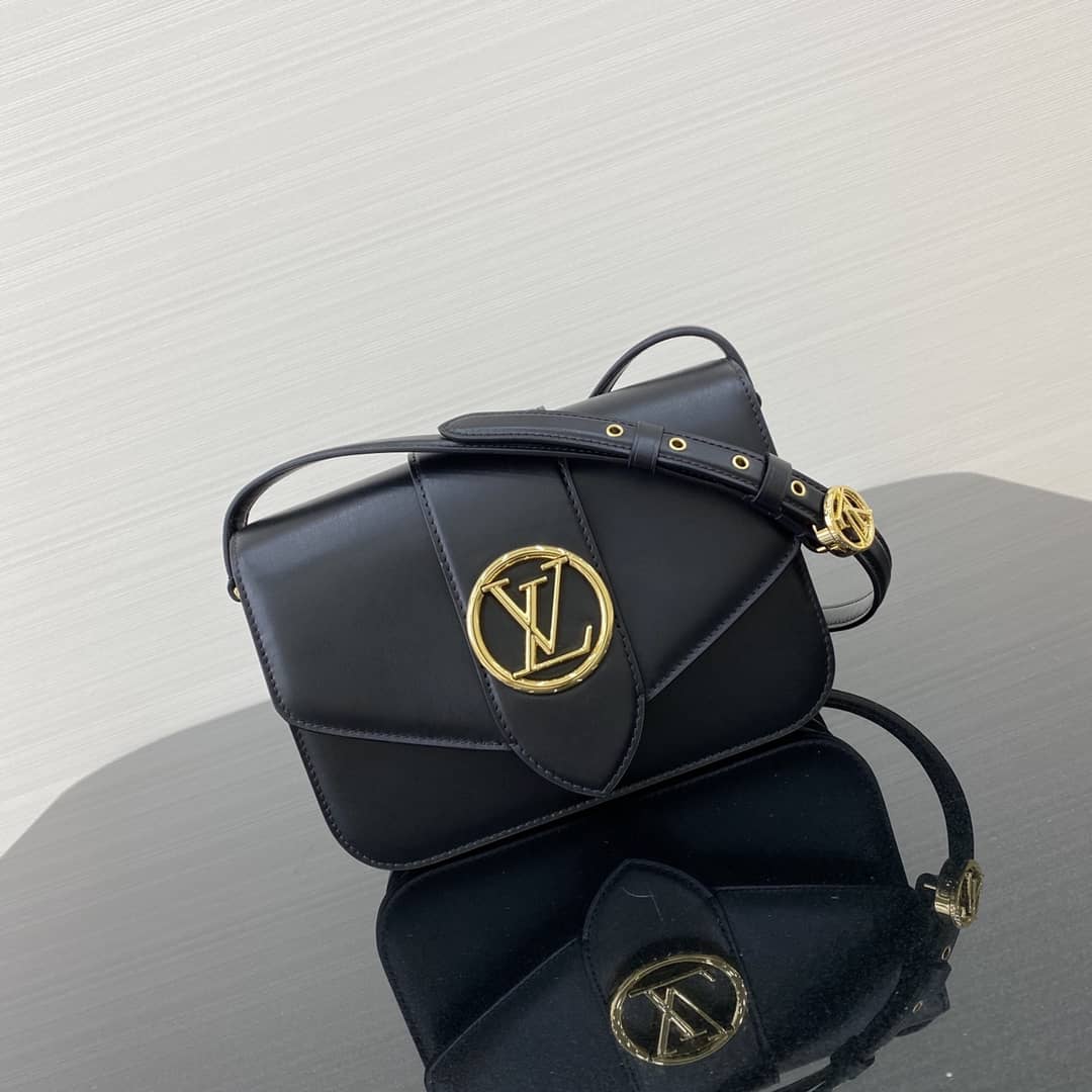 Best Replica Louis Vuitton Pont 9 Leather Crossbody Bag M55948 - Colareps