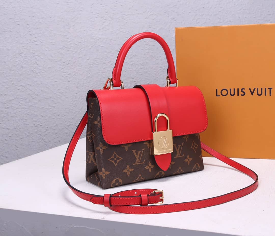 Best Replica Louis Vuitton Locky BB 2way Replica Shoulder Bag Red M44141 - Colareps