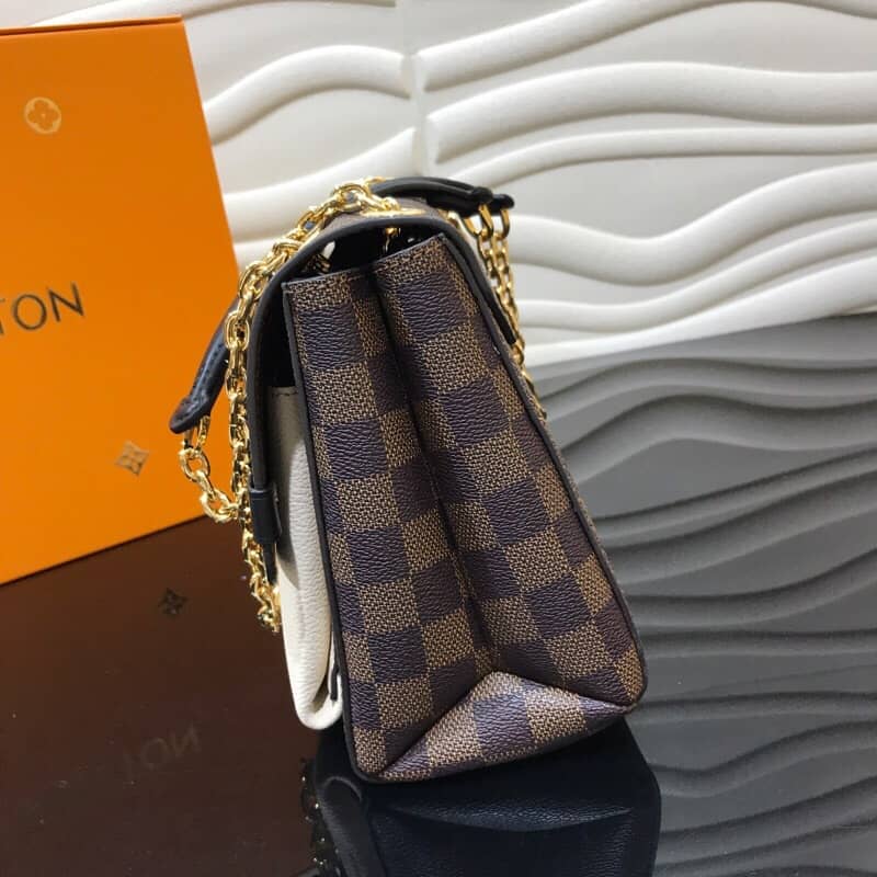 Best Replica Louis Vuitton Vavin PM Damier Ebene Replica Shoulder Bag White N40113 - Colareps