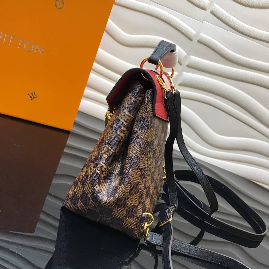 Best Replica Louis Vuitton Damier Ebene Clapton Replica Backpack Red N42262 - Colareps