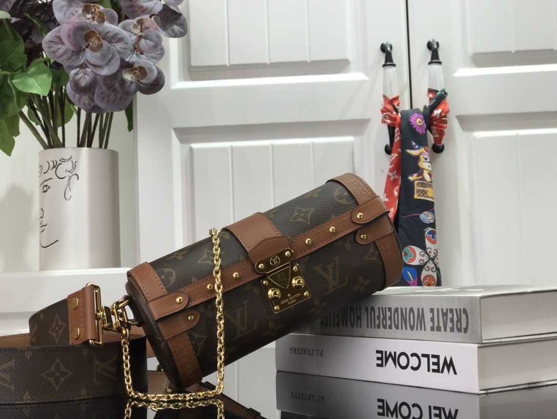 Best Replica Louis Vuitton Papillon Trunk Monogram Chain Replica Crossbody Bag M57836 - Colareps