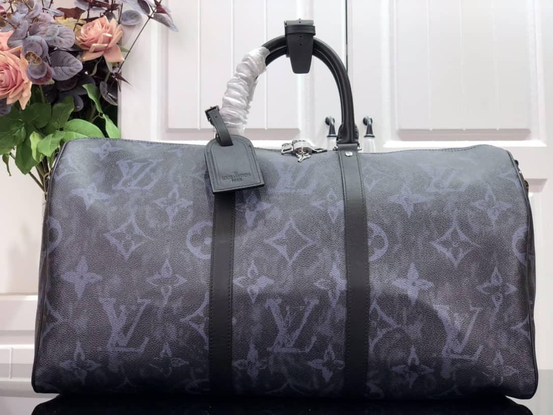 Best Replica Louis Vuitton Monogram Coated Canvas Keepall Bandouliere 50 Replica Bag M57278 - Colareps