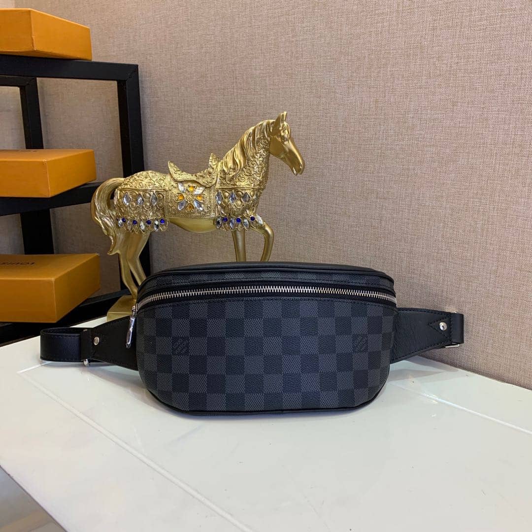 Best Replica Louis Vuitton Damier Campus Graphite PVC Body Replica Bumbag N40362 - Colareps