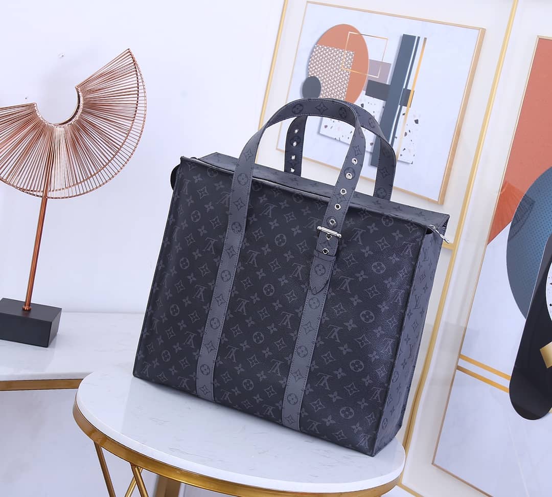 Best Replica Louis Vuitton Monogram Eclipse Cabas Zippe GM Replica Tote M45379 - Colareps