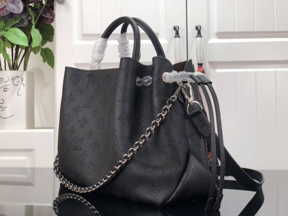 Best Replica Louis Vuitton Bella Mahina Black M59203 Replica Tote - Colareps