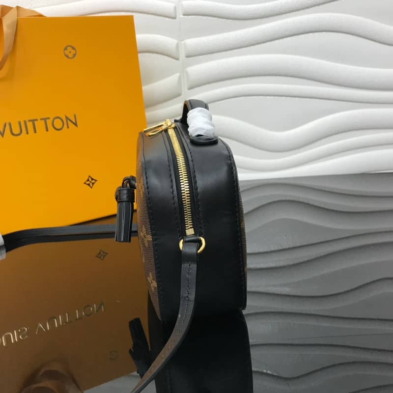 Best Replica Louis Vuitton Saintonge Monogram Canvas Replica Shoulder Bag Black M43557 - Colareps