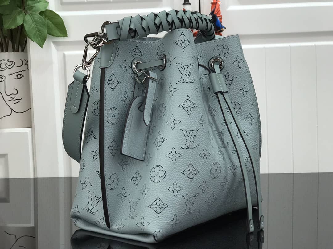 Best Replica Louis Vuitton Mahina Muria Replica Handbag Blue M55801 - Colareps