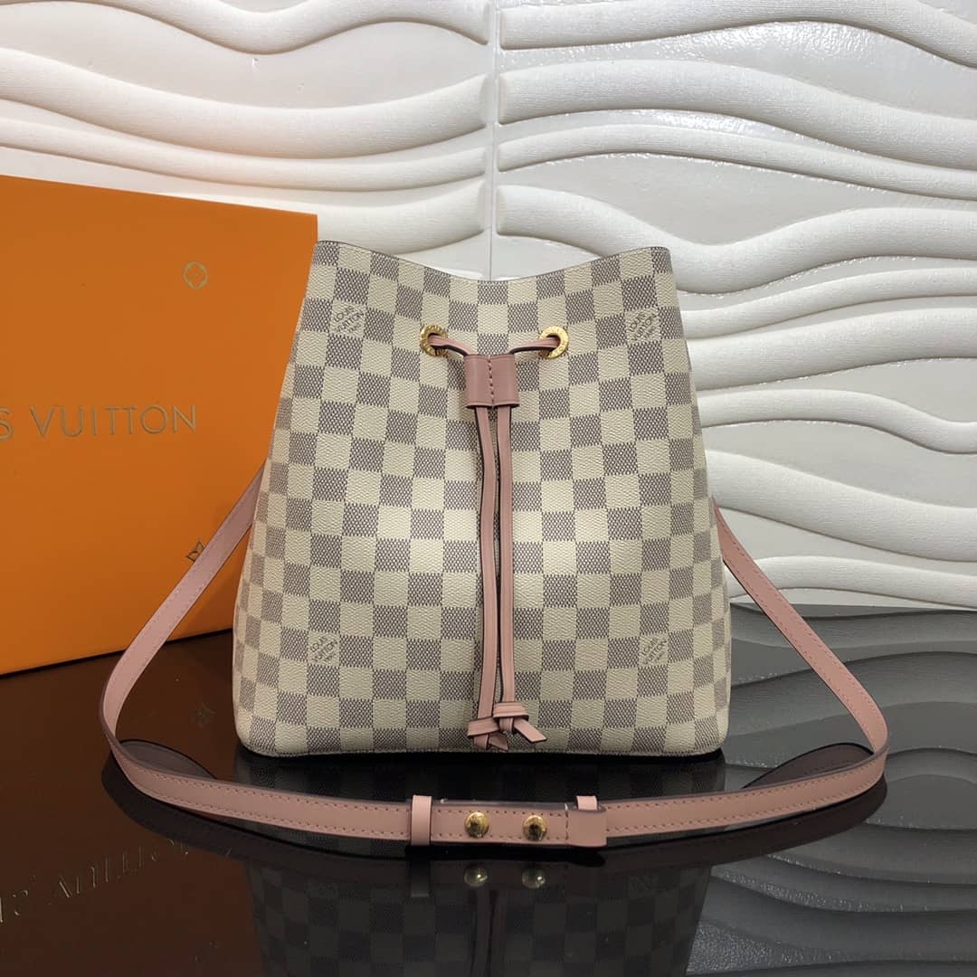 Best Replica Louis Vuitton Neonoe Replica Bucket Bag Beige Pink M44020 - Colareps