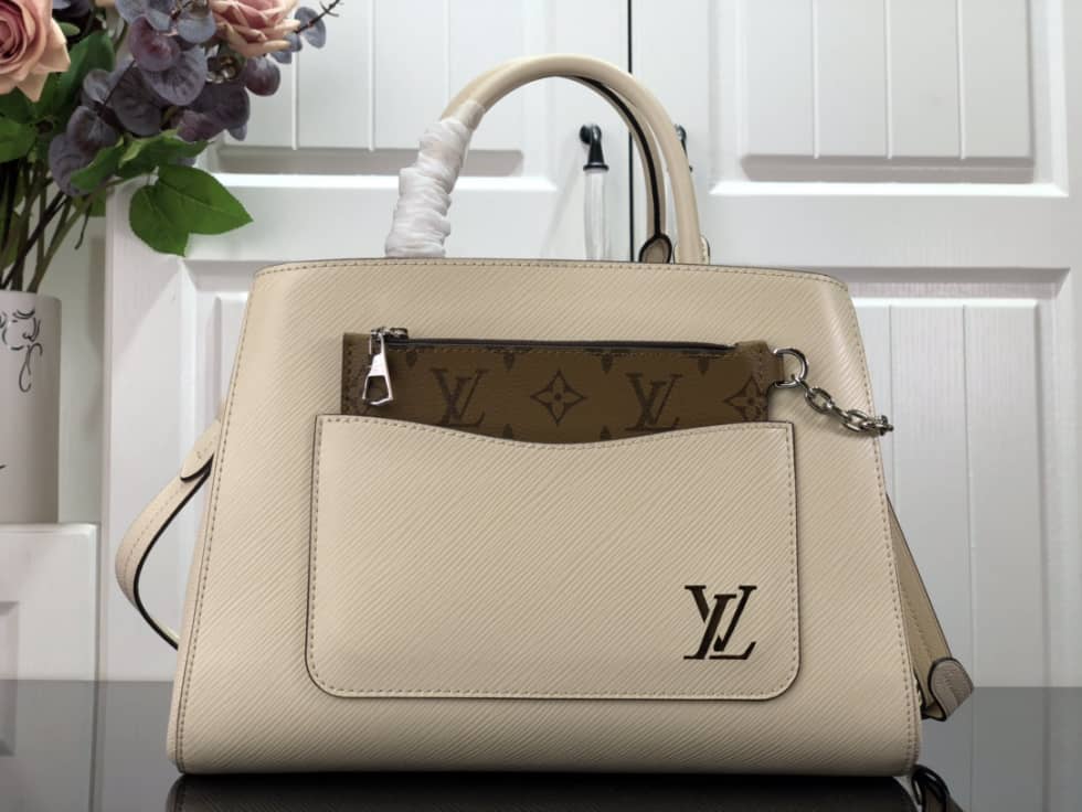 Best Replica LV Tote Dupe Marelle Tote MM M59953 Replica Shoulder Bag - Colareps