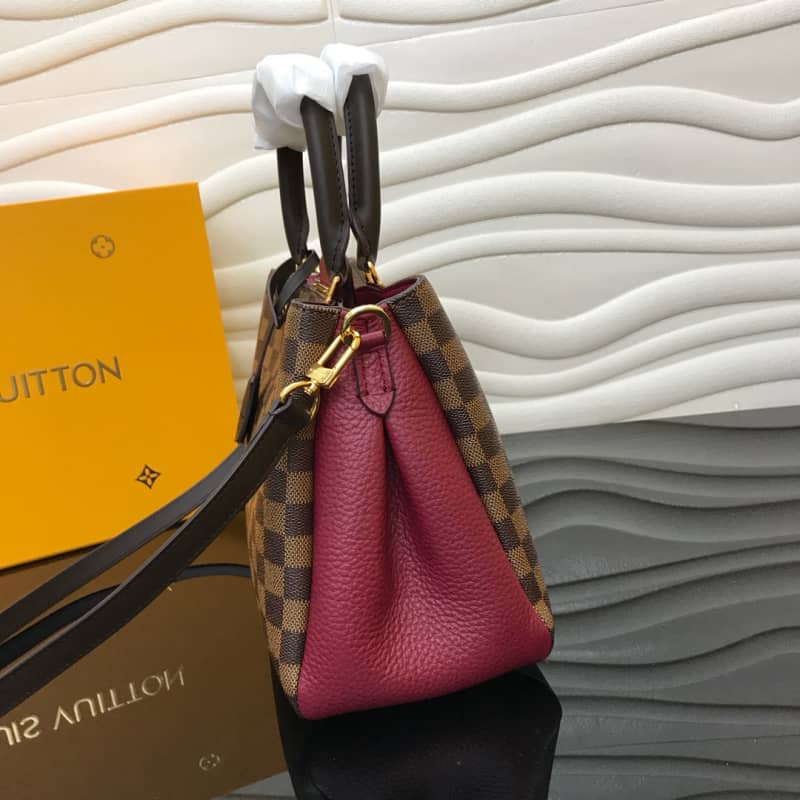 Best Replica Louis Vuitton Damier Ebene Canvas Brittany Bag Replica Red M41674 - Colareps