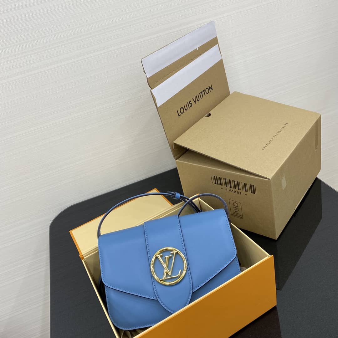 Best Replica Louis Vuitton Pont 9 Leather Crossbody Bag M55948 - Colareps