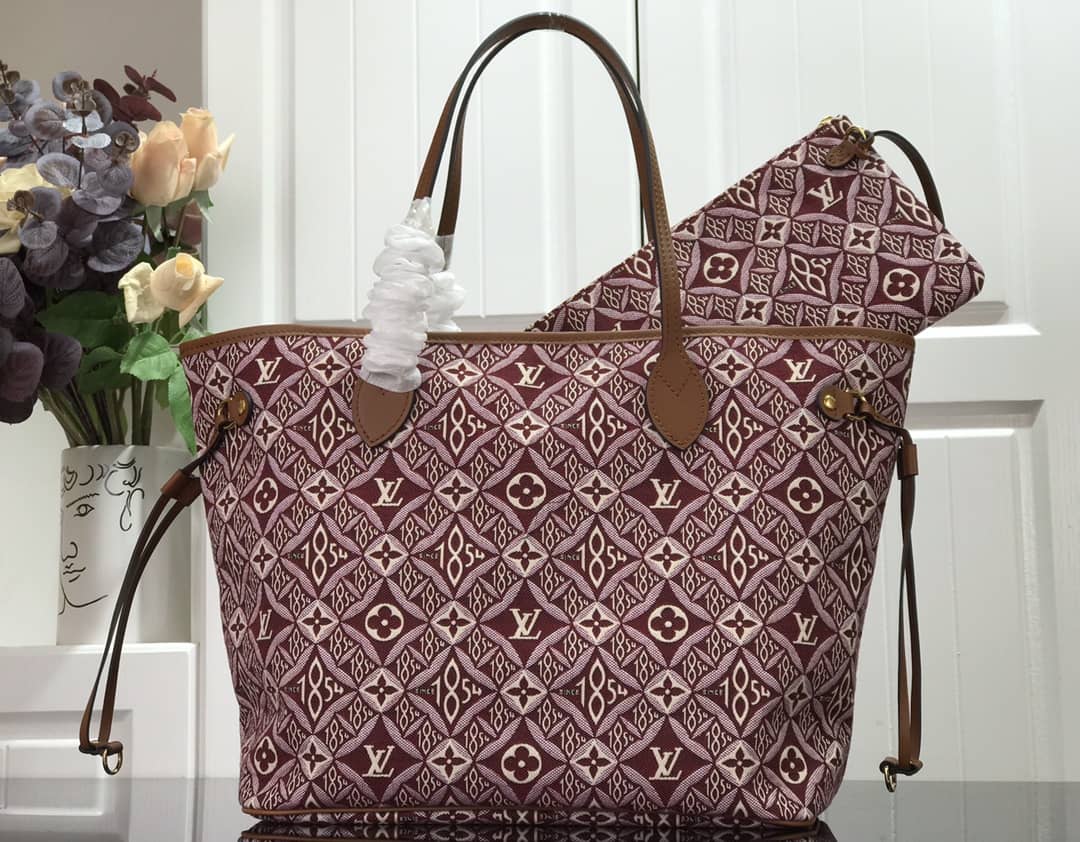 Best Replica Louis Vuitton Neverfull Dupe MM Since 1854 Monogram Tote M57273 - Colareps