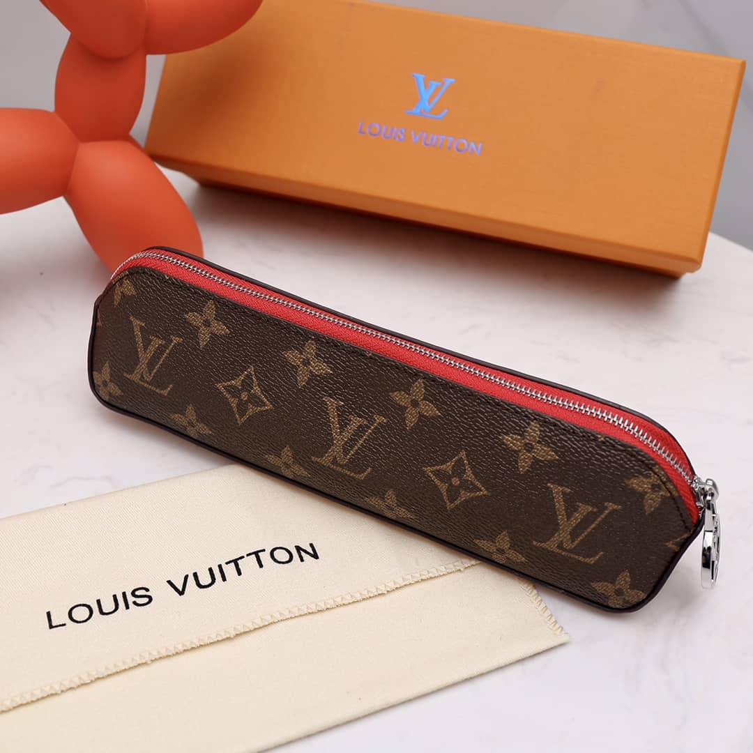 Best Replica Louis Vuitton Pencil Pouch Elizabeth Monogram Canvas Replica Brown GI0009 - Colareps