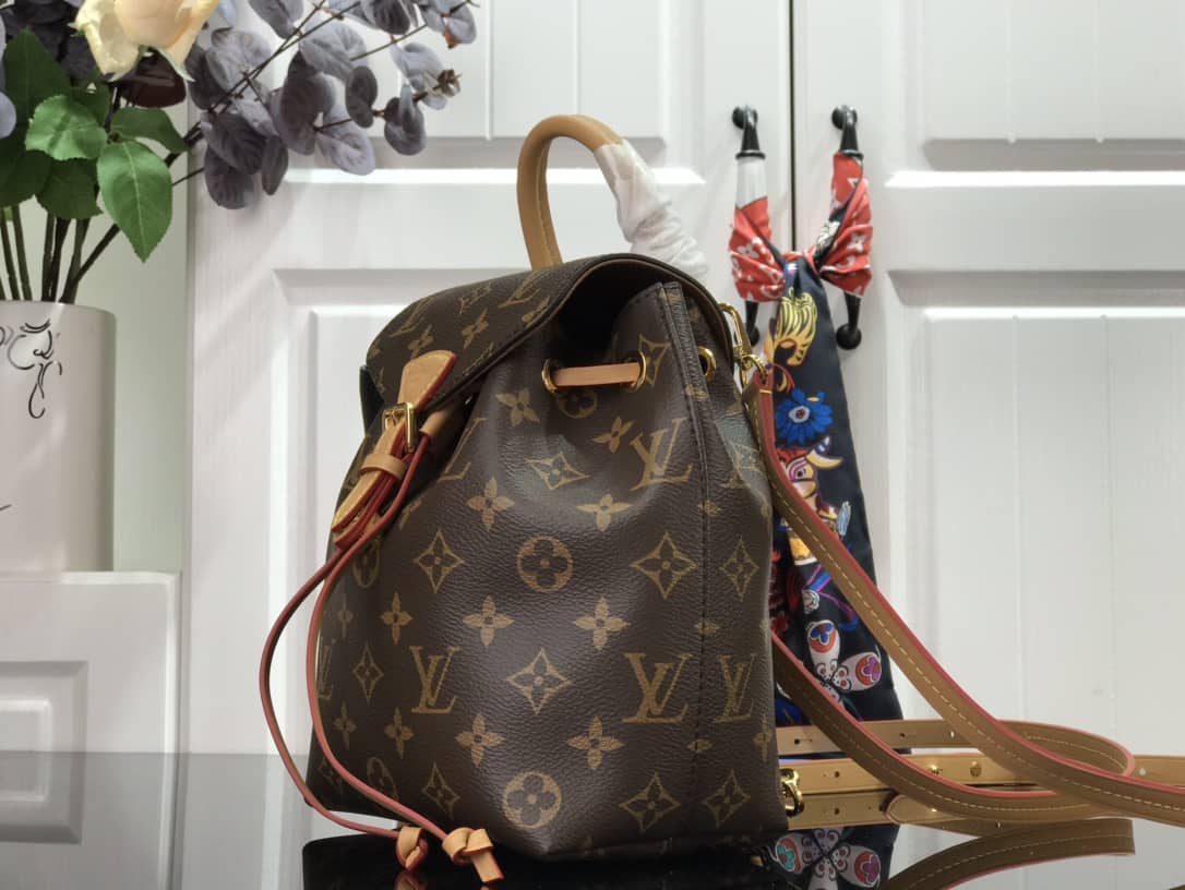 Best Replica Louis Vuitton Montsouris BB Monogram Replica Backpack Brown M45502 - Colareps