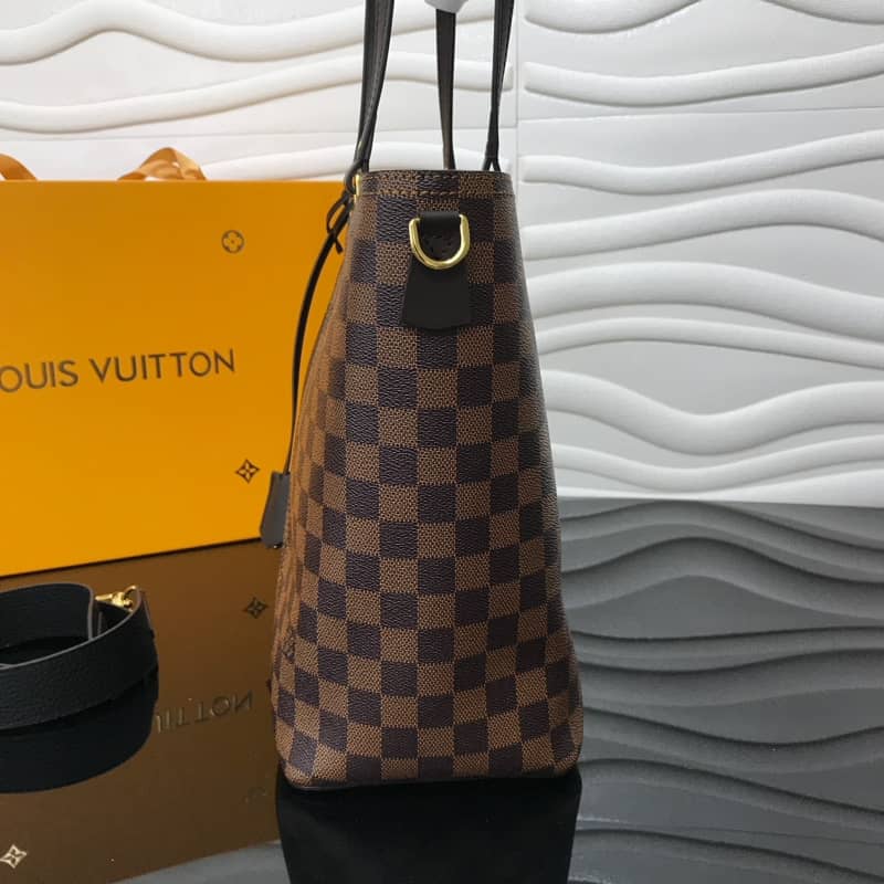 Best Replica Louis Vuitton Jersey Damier Ebene Canvas Magnolia Bag Black Replica N44041 - Colareps