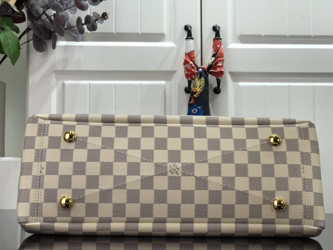 Best Replica Louis Vuitton Lymington Damier Azur Tote Replica Beige N40022 - Colareps