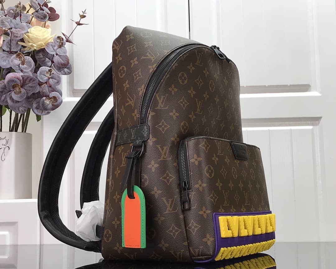 Best Replica Louis Vuitton Monogram Yellow Logo Discovery Replica Backpack M57965 - Colareps