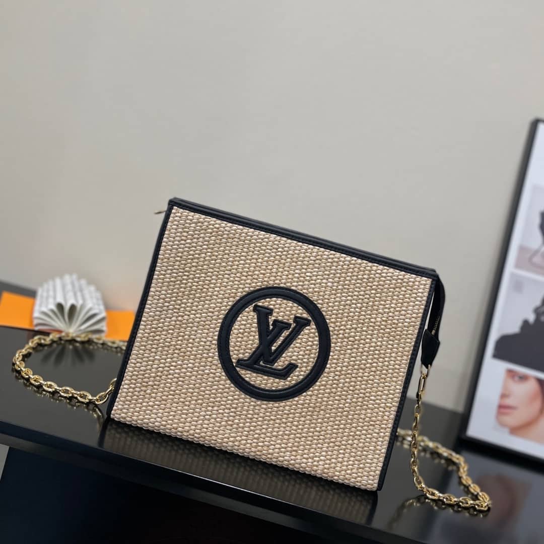 Best Replica Louis Vuitton Toiletry Pouch on Chain Circle Logo M81366 Replica - Colareps