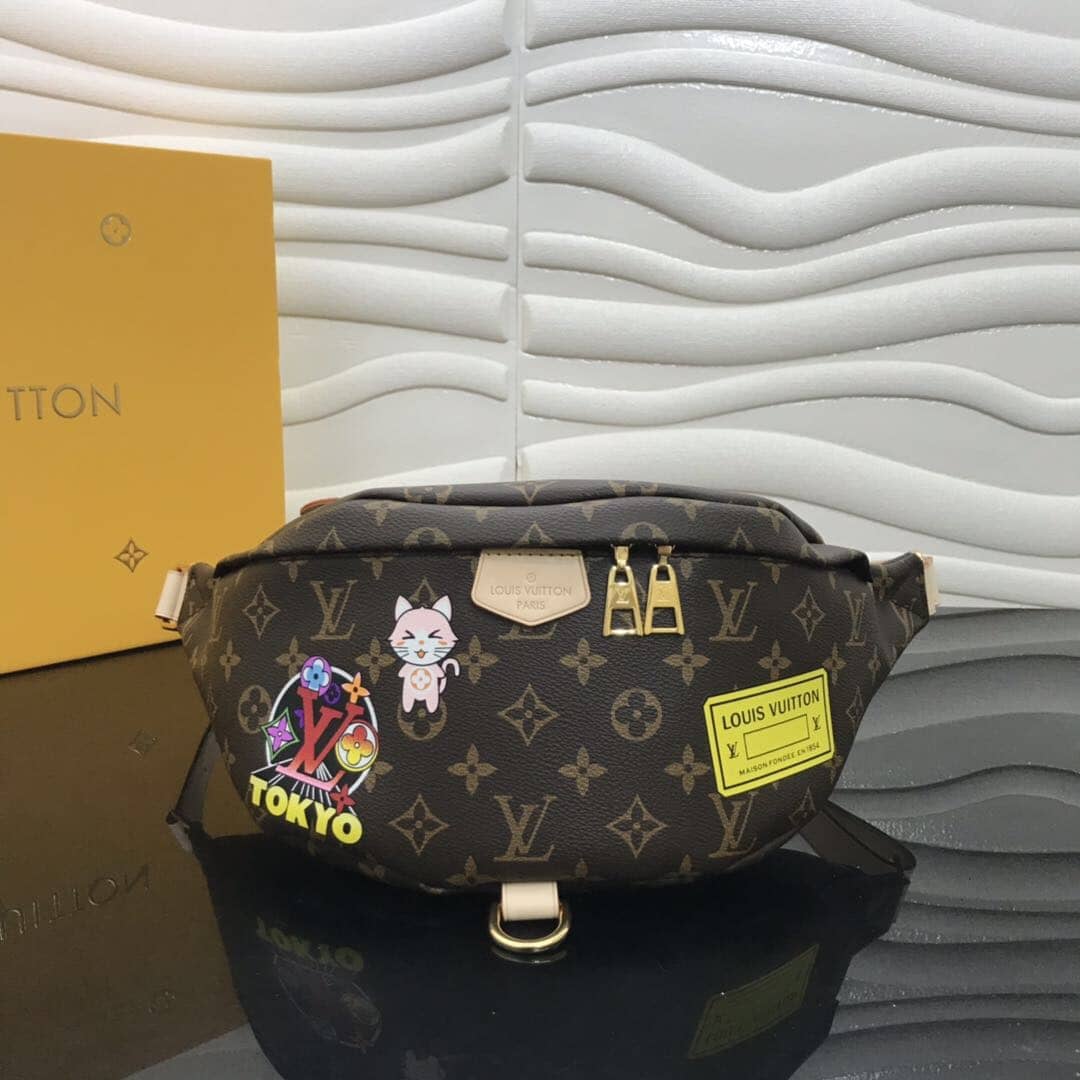 Best Replica LV Bum Bag Dupe New Monogram  Crossbody Bag Brown M43644 - Colareps