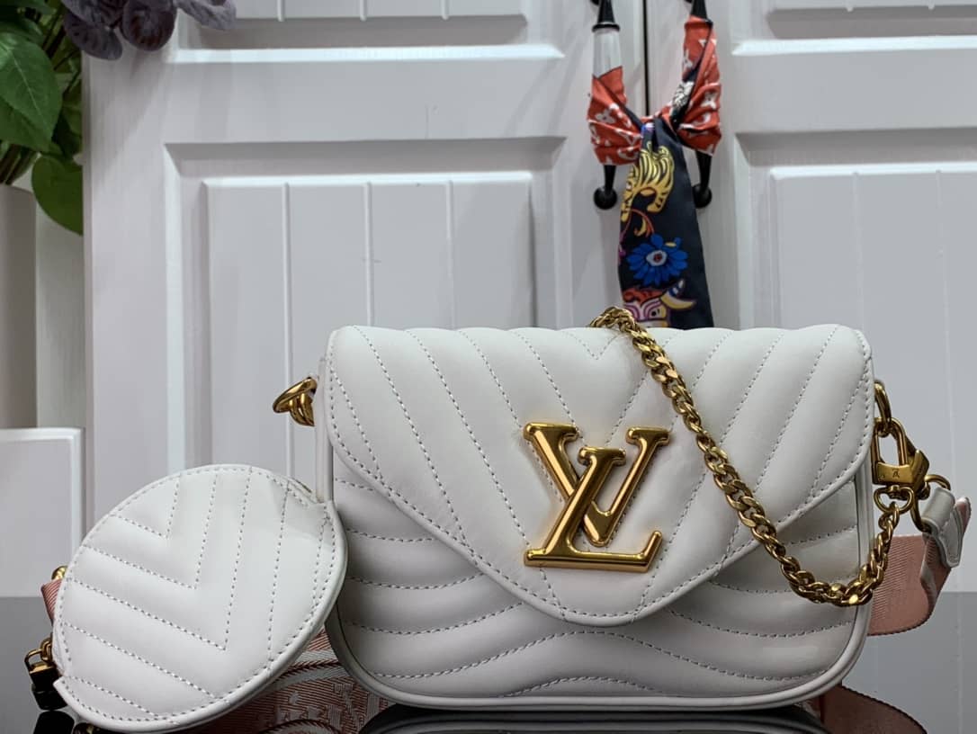 Best Replica Louis Vuitton New Wave Multi Replica Pochette White M56466 - Colareps