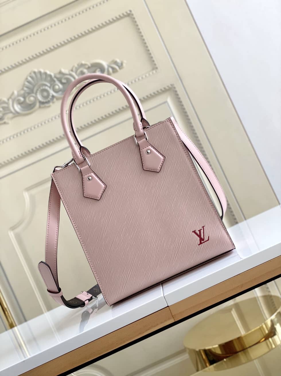 Best Replica Louis Vuitton Sac Plat BB Pink M58659 Replica Shoulder Bag - Colareps