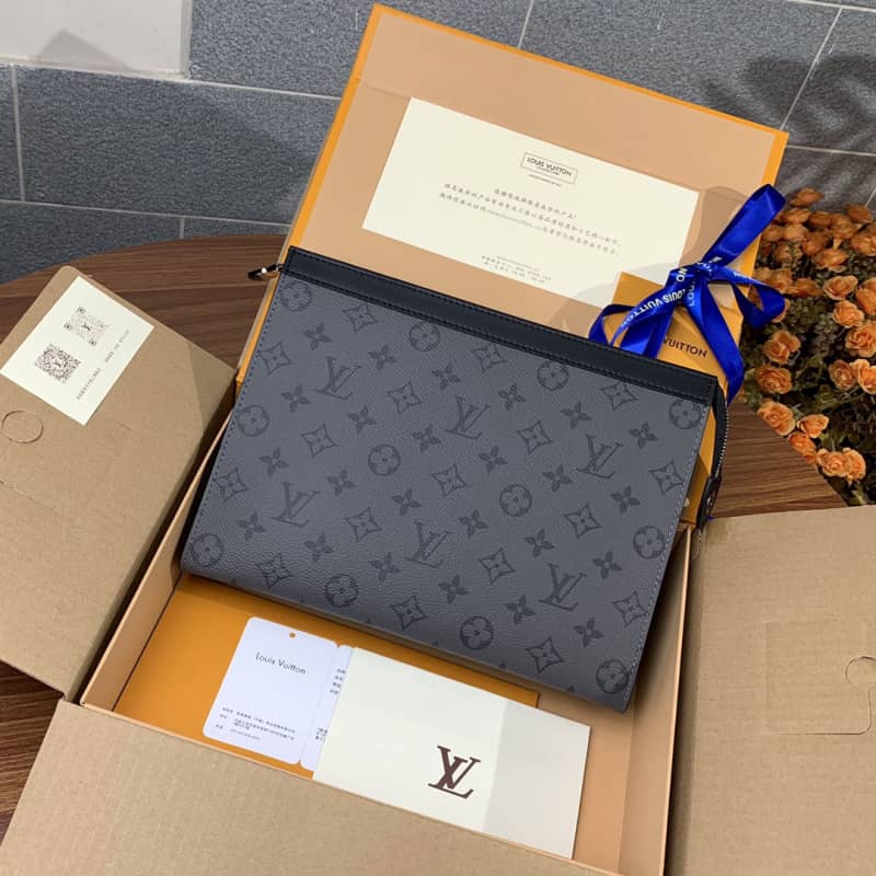 Best Replica Louis Vuitton Monogram Eclipse Reverse Replica Pochette Voyage M69535 - Colareps