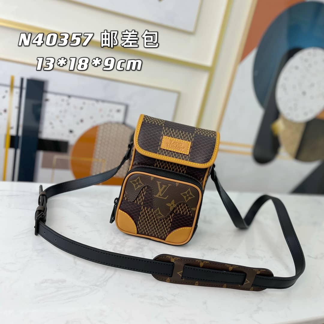 Best Replica Louis Vuitton x Nigo Collab Damier Giant Crossbody Bag Replica N40357 - Colareps