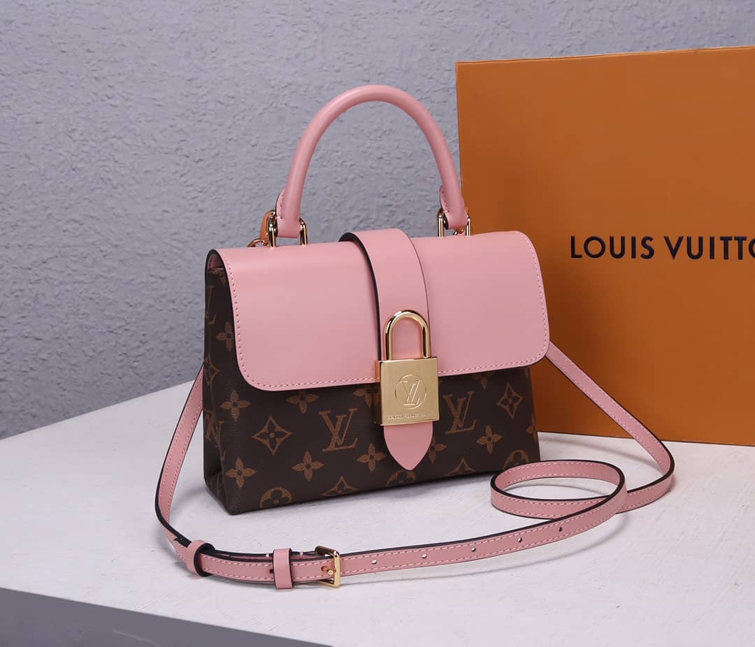 Best Replica Louis Vuitton Locky BB 2way Replica Shoulder Bag Pink M44141 - Colareps