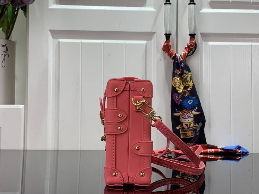 Best Replica Louis Vuitton Petite Malle Flou Pink M20745 Replica Trunk Box - Colareps