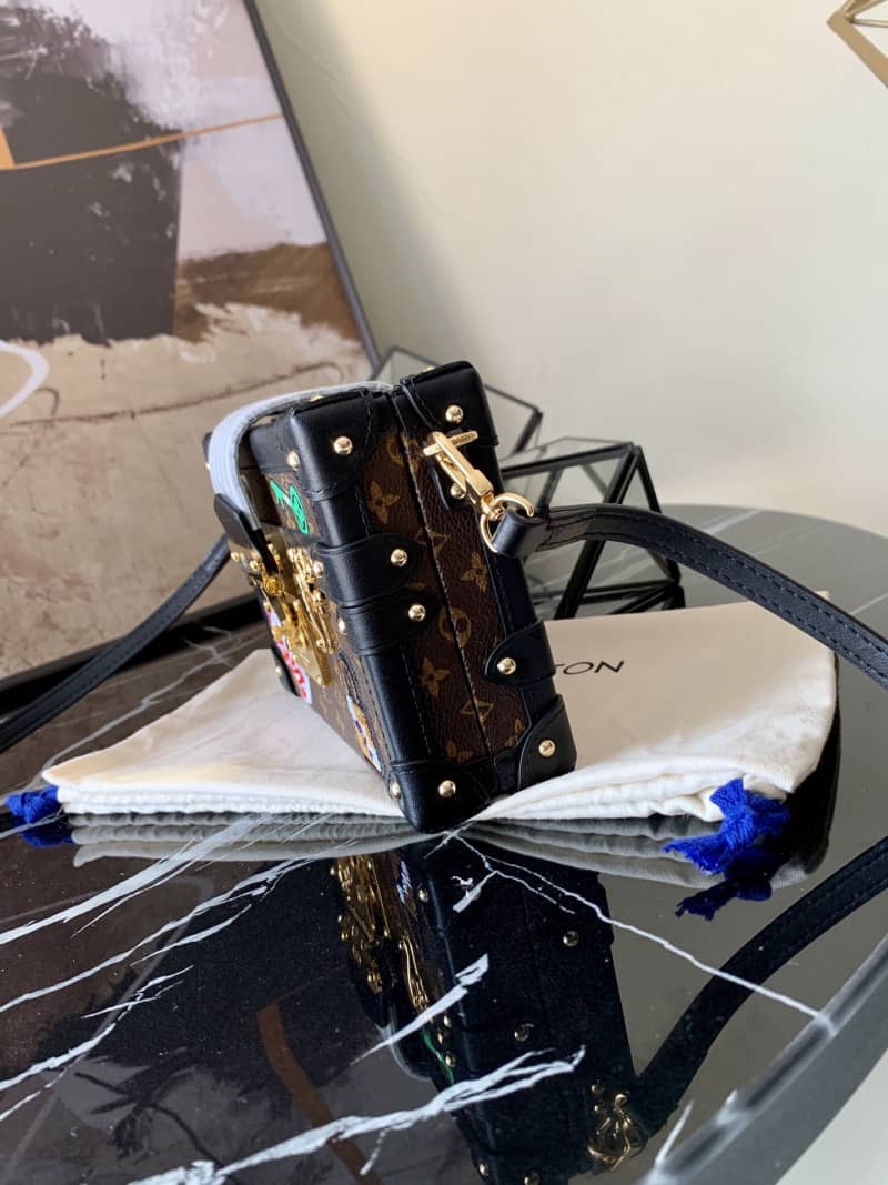 Best Replica Louis Vuitton Petite Malle Monogram Canvas Replica Bag Brown M40273 - Colareps